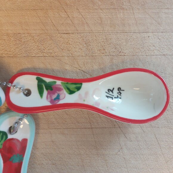 Molly Hatch for Anthropologie Floral Measuring spoon set - Picture 4 of 7